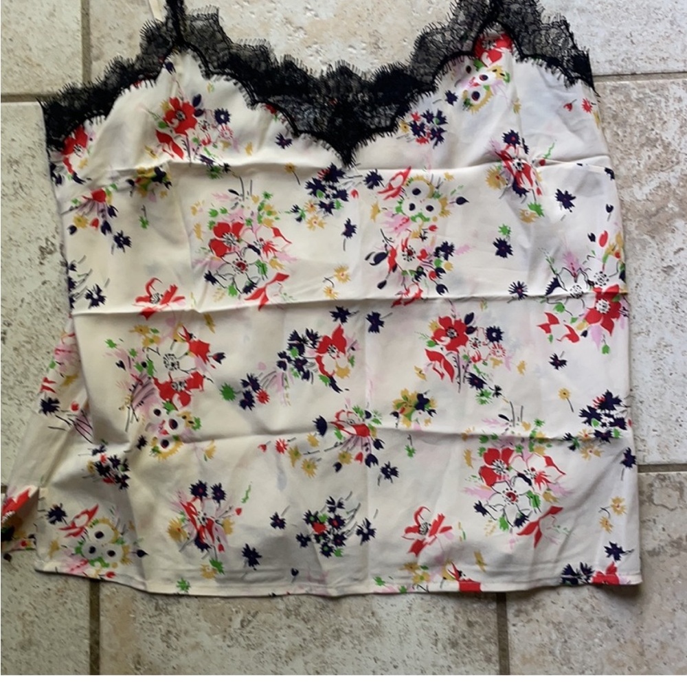 VERONICA BEARD Gil Floral Stretch-Silk Lace Cami